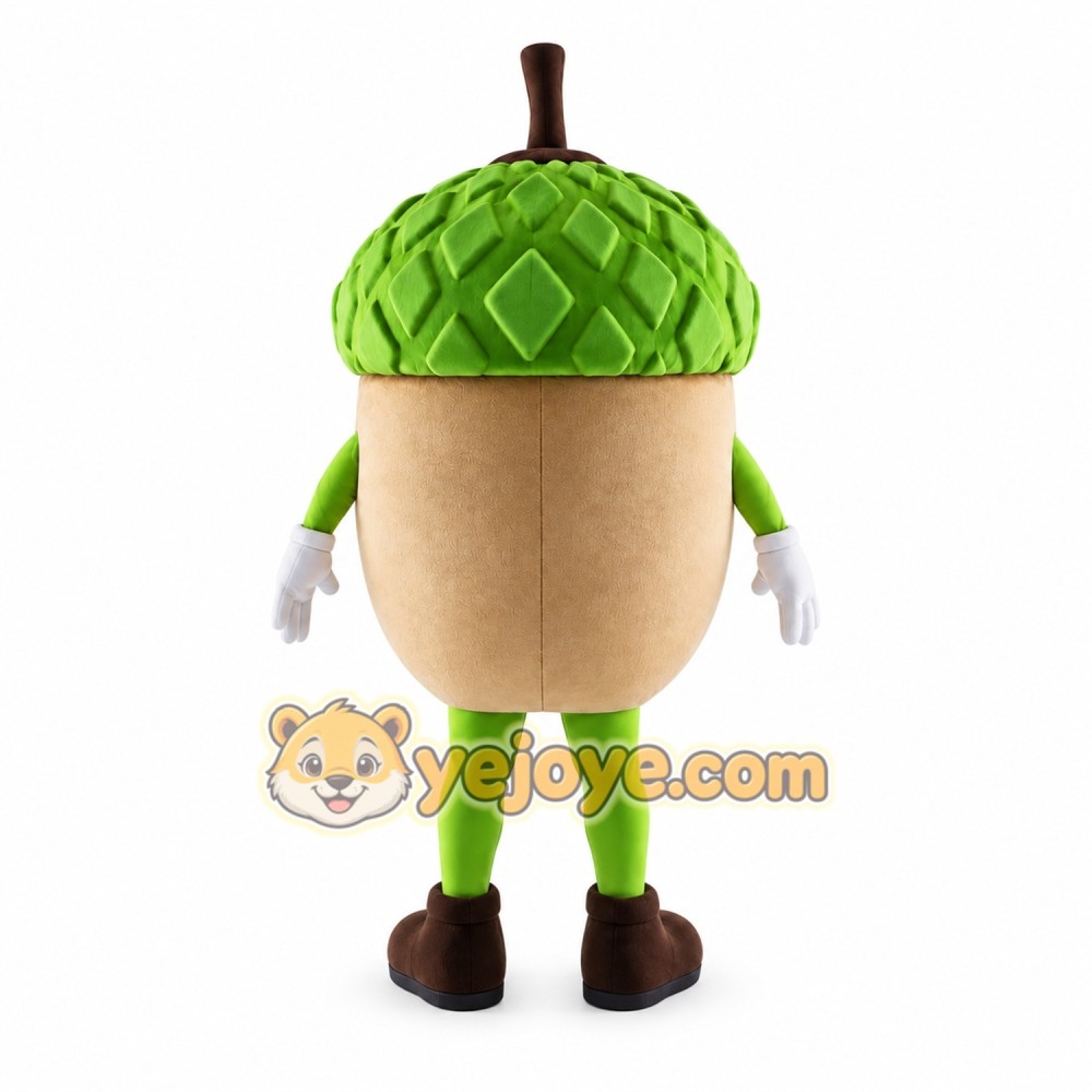 Cute Acorn Mascot Costume with Cartoon Forest Character Style Cute Acorn Mascot Costume with Cartoon Forest Character Style