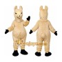 Fluffy Alpaca Mascot Costume with Soft Plush Animal Design
