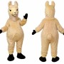 Fluffy Alpaca Mascot Costume with Soft Plush Animal Design