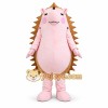 Cute Hedgehog Mascot Costume with Red Berry Spikes and Plush Cartoon Design Cute Hedgehog Mascot Costume with Red Berry Spikes and Plush Cartoon Design