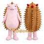 Cute Hedgehog Mascot Costume with Red Berry Spikes and Plush Cartoon Design
