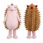 Cute Hedgehog Mascot Costume with Red Berry Spikes and Plush Cartoon Design