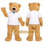 Teddy Bear Doctor Mascot Costume with White Lab Coat Uniform