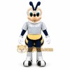 Cartoon Bee Couple Mascot Costumes with Wings and Striped Tail Design Cartoon Bee Couple Mascot Costumes with Wings and Striped Tail Design