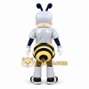 Cartoon Bee Couple Mascot Costumes with Wings and Striped Tail Design Cartoon Bee Couple Mascot Costumes with Wings and Striped Tail Design