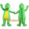 Green Dinosaur Mascot Costume with Cartoon Reptile Character Style Green Dinosaur Mascot Costume with Cartoon Reptile Character Style