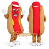 Funny Hot Dog Mascot Costume with Cartoon Food Character Design Funny Hot Dog Mascot Costume with Cartoon Food Character Design
