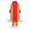 Funny Hot Dog Mascot Costume with Cartoon Food Character Design Funny Hot Dog Mascot Costume with Cartoon Food Character Design