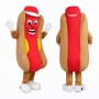 Funny Hot Dog Mascot Costume with Cartoon Food Character Design