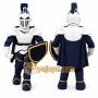 Medieval Knight Mascot Costume with Shield and Armor Design