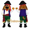 Pirate Dog Mascot Costume with Captain Hat and Pirate Outfit