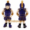 Roman Gladiator Mascot Costume with Warrior Armor Character Design