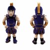 Roman Gladiator Mascot Costume with Warrior Armor Character Design