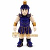 Roman Gladiator Mascot Costume with Warrior Armor Character Design
