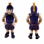 Roman Gladiator Mascot Costume with Warrior Armor Character Design