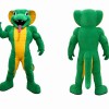 Cartoon Green Crocodile Mascot Costume for Adults