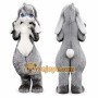 Gray Bunny Mascot Costume