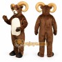 Brown Ram Mascot Costume