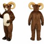Brown Ram Mascot Costume