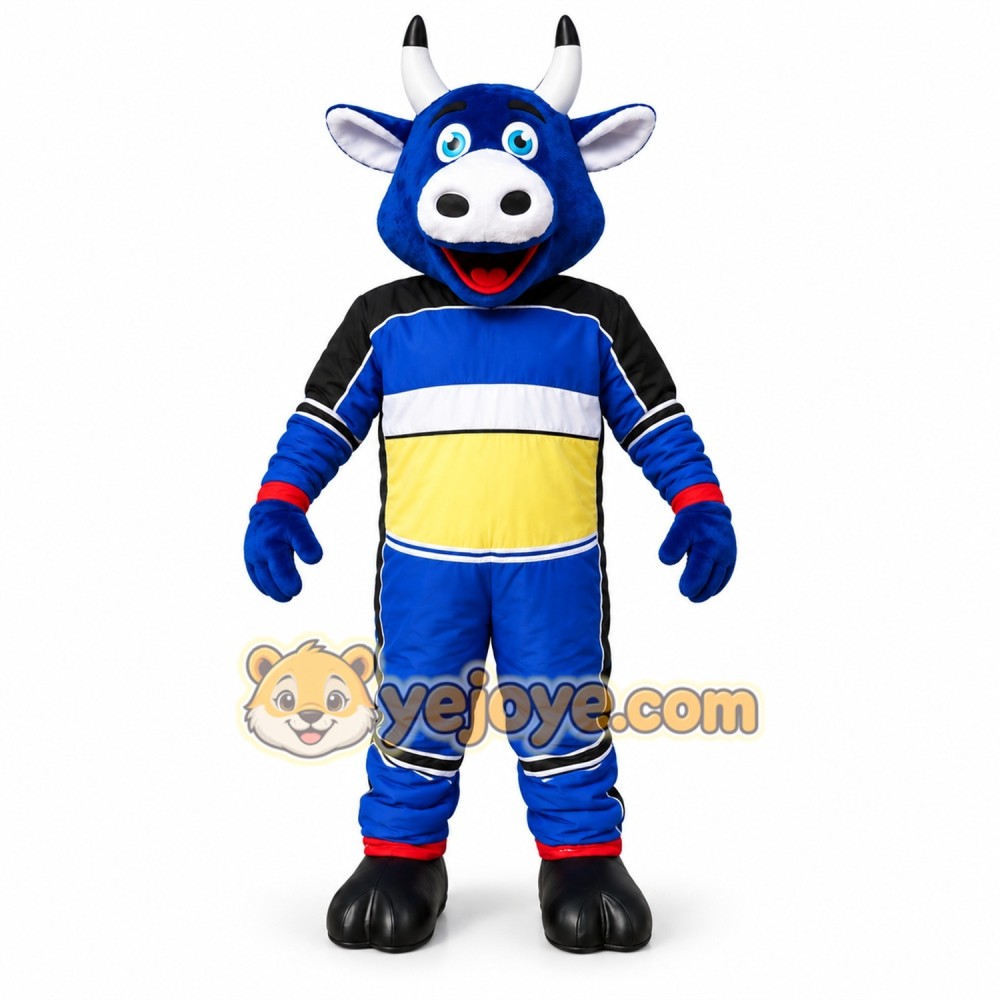 Blue Cow Mascot Costume for Kids and Adults Blue Cow Mascot Costume for Kids and Adults