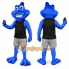 Blue Frog Mascot Costume Fun Party Outfit Blue Frog Mascot Costume Fun Party Outfit