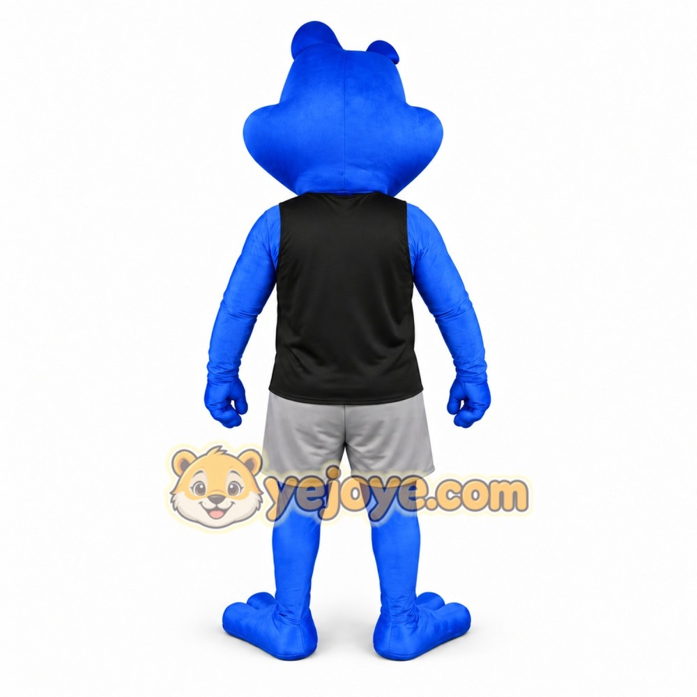 Blue Frog Mascot Costume Fun Party Outfit Blue Frog Mascot Costume Fun Party Outfit