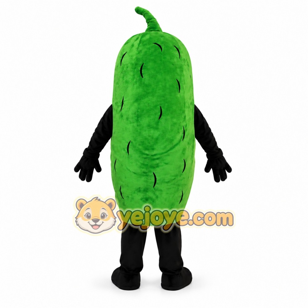 Green Pickle Mascot Costume for Adults Green Pickle Mascot Costume for Adults