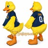 Yellow Duck Mascot Costume with Blue Shirt Yellow Duck Mascot Costume with Blue Shirt