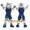Blue Tiger Mascot Costume Blue Tiger Mascot Costume