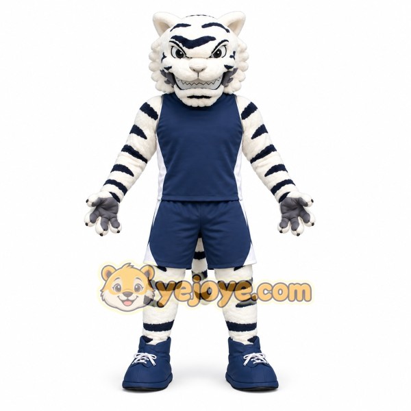 Blue Tiger Mascot Costume