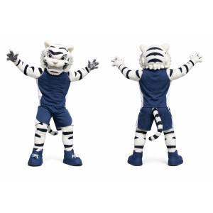 Blue Tiger Mascot Costume