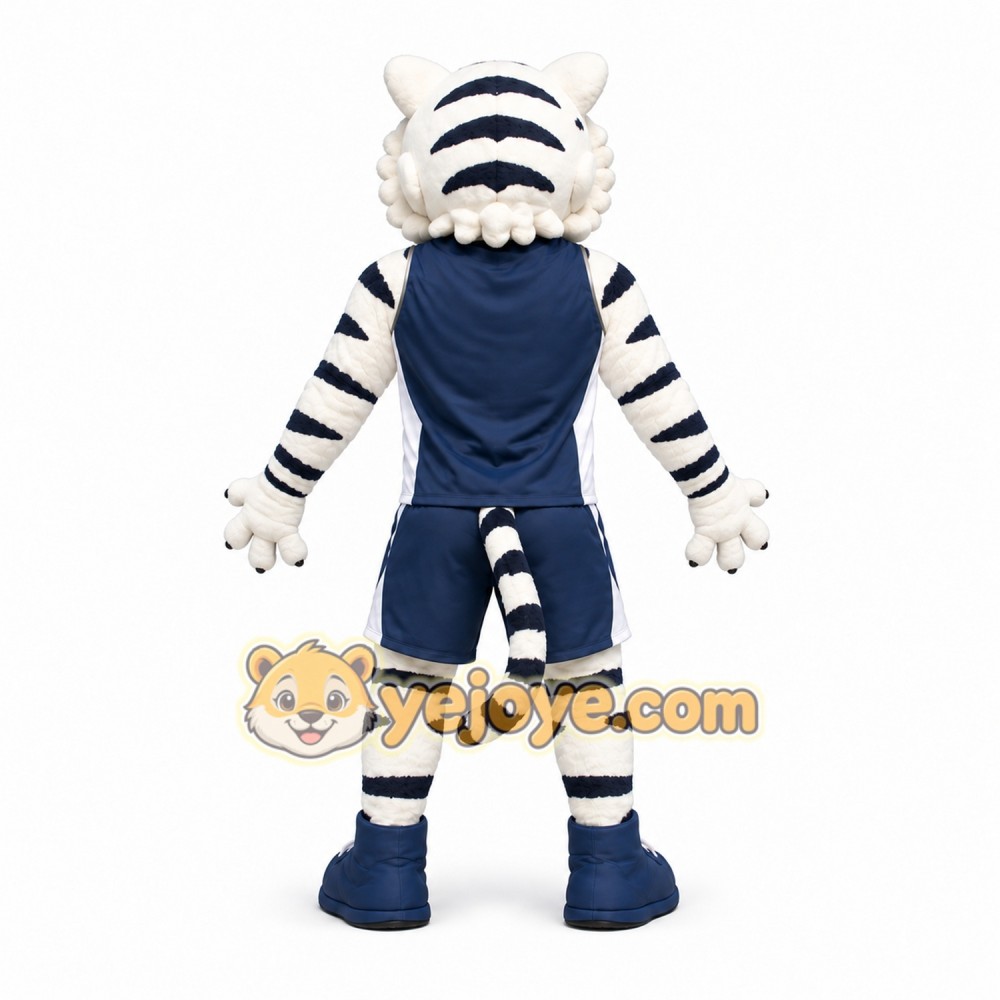 Blue Tiger Mascot Costume Blue Tiger Mascot Costume