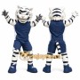 Blue Tiger Mascot Costume