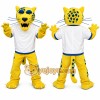 Yellow Leopard Mascot Costume