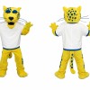Yellow Leopard Mascot Costume