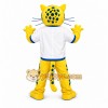 Yellow Leopard Mascot Costume Yellow Leopard Mascot Costume