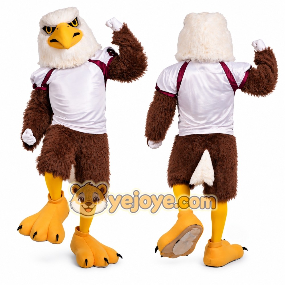 Eagle Mascot Costume with White and Brown Fur Eagle Mascot Costume with White and Brown Fur