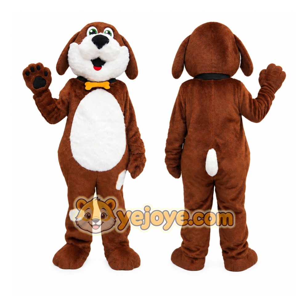 Brown Dog Mascot Costume for Kids and Adults Brown Dog Mascot Costume for Kids and Adults