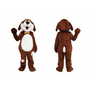 Brown Dog Mascot Costume for Kids and Adults