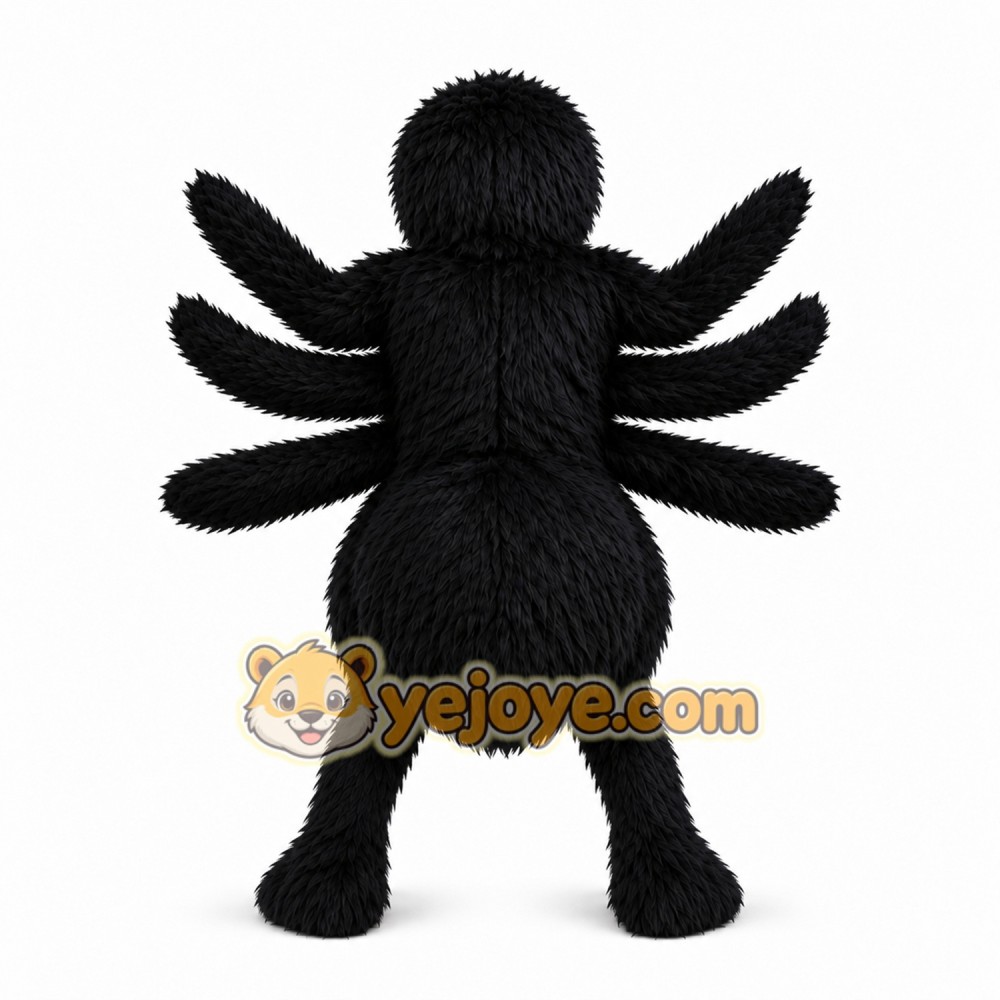 Black Spider Mascot Costume for Parties and Events Black Spider Mascot Costume for Parties and Events