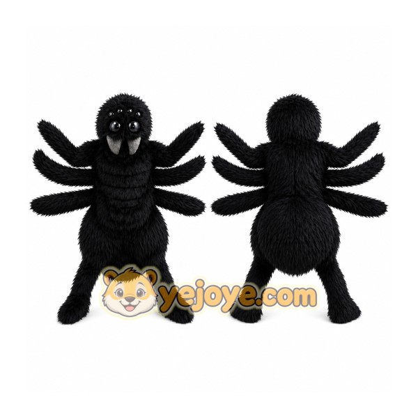 Black Spider Mascot Costume for Parties and Events
