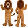 Lion Mascot Costume Brown Fur Outfit