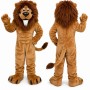 Lion Mascot Costume Brown Fur Outfit