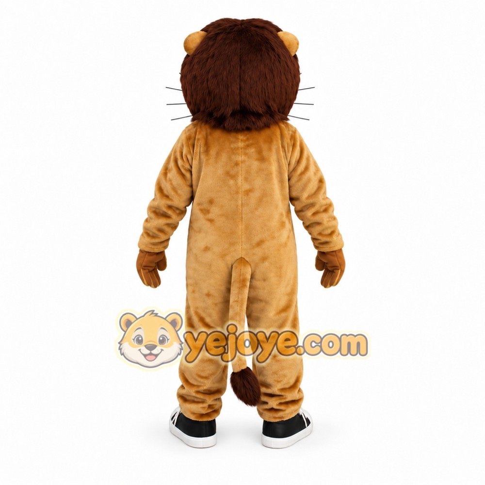 Lion Mascot Costume Brown Plush for Kids and Adults Lion Mascot Costume Brown Plush for Kids and Adults