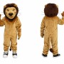 Lion Mascot Costume Brown Plush for Kids and Adults