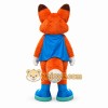 Orange Fox Mascot Costume with Blue Cape Orange Fox Mascot Costume with Blue Cape