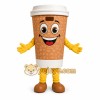 Coffee Cup Mascot Costume with Yellow Gloves and Shoes Coffee Cup Mascot Costume with Yellow Gloves and Shoes