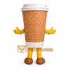 Coffee Cup Mascot Costume with Yellow Gloves and Shoes Coffee Cup Mascot Costume with Yellow Gloves and Shoes