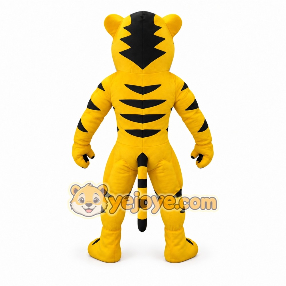 Yellow Tiger Mascot Costume for Kids and Adults Yellow Tiger Mascot Costume for Kids and Adults