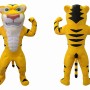 Yellow Tiger Mascot Costume for Kids and Adults